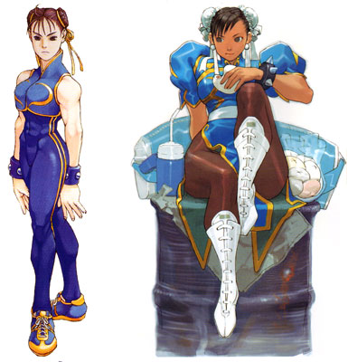 ChunLi is the polar opposite of Mai Shiranui the poster girl for SNK who 