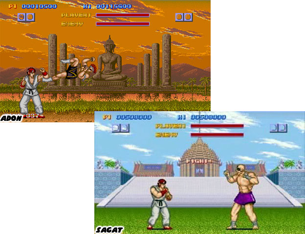 Street Fighter Alpha 2 ryu Vs. Sagat 3D Shadow Box for 