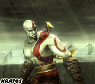 Street Writer: The Word Warrior: Ghost of Sparta, Kratos faces