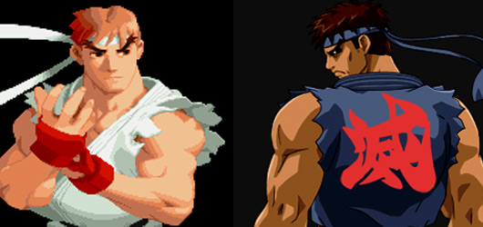 Street Fighter Alpha 2 evil Ryu Vs. Shin Akuma 3D Shadow 