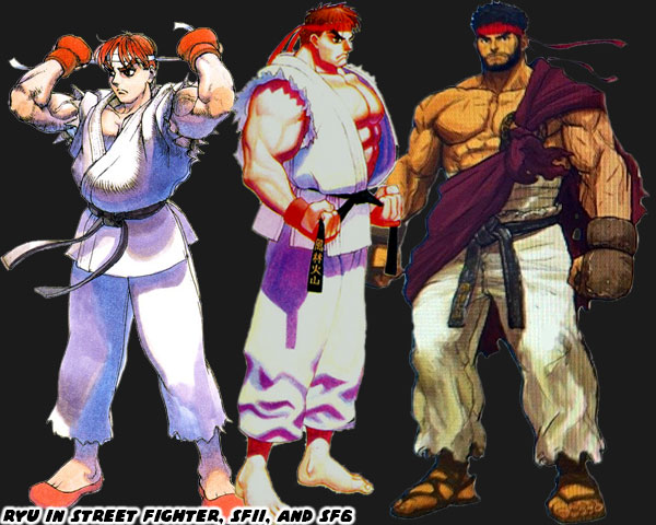 Ryu Character Images, Game Design Docs, Street Fighter 6, Museum
