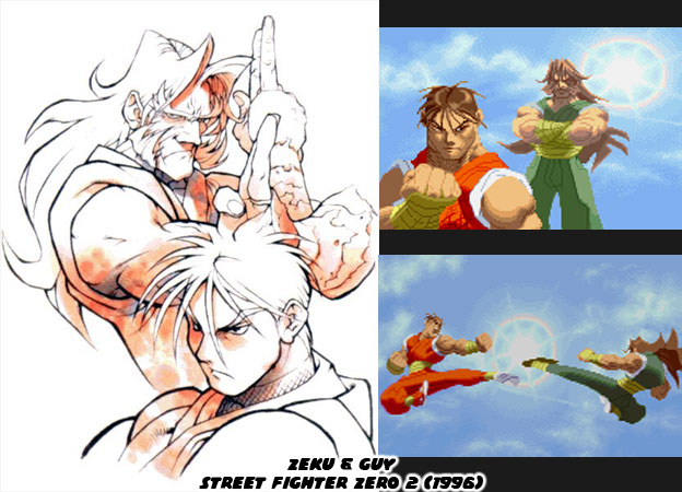 NBA Jam (the book) on X: 1998 ending art for Street Fighter Alpha 3, ft.  Vega and Cammy.  / X